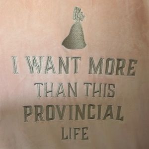 NEW WOMENS BELLE VELOUR SWEATSHIRT SIZE XL (DISNEY)